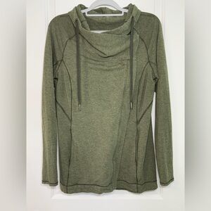 Lululemon Cozy Green Cowl Neck Sweater